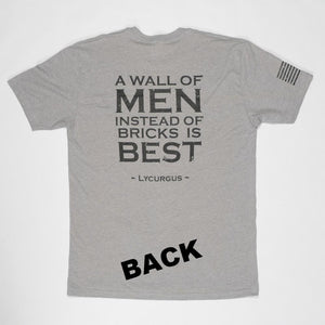 A Wall Of Men | Heather Gray/Black